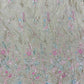 Delicate Gorgeous Floral Multi Color Thread Embroidery With Cut Dana And Multi Color Sequin Work On Tissue Fabric