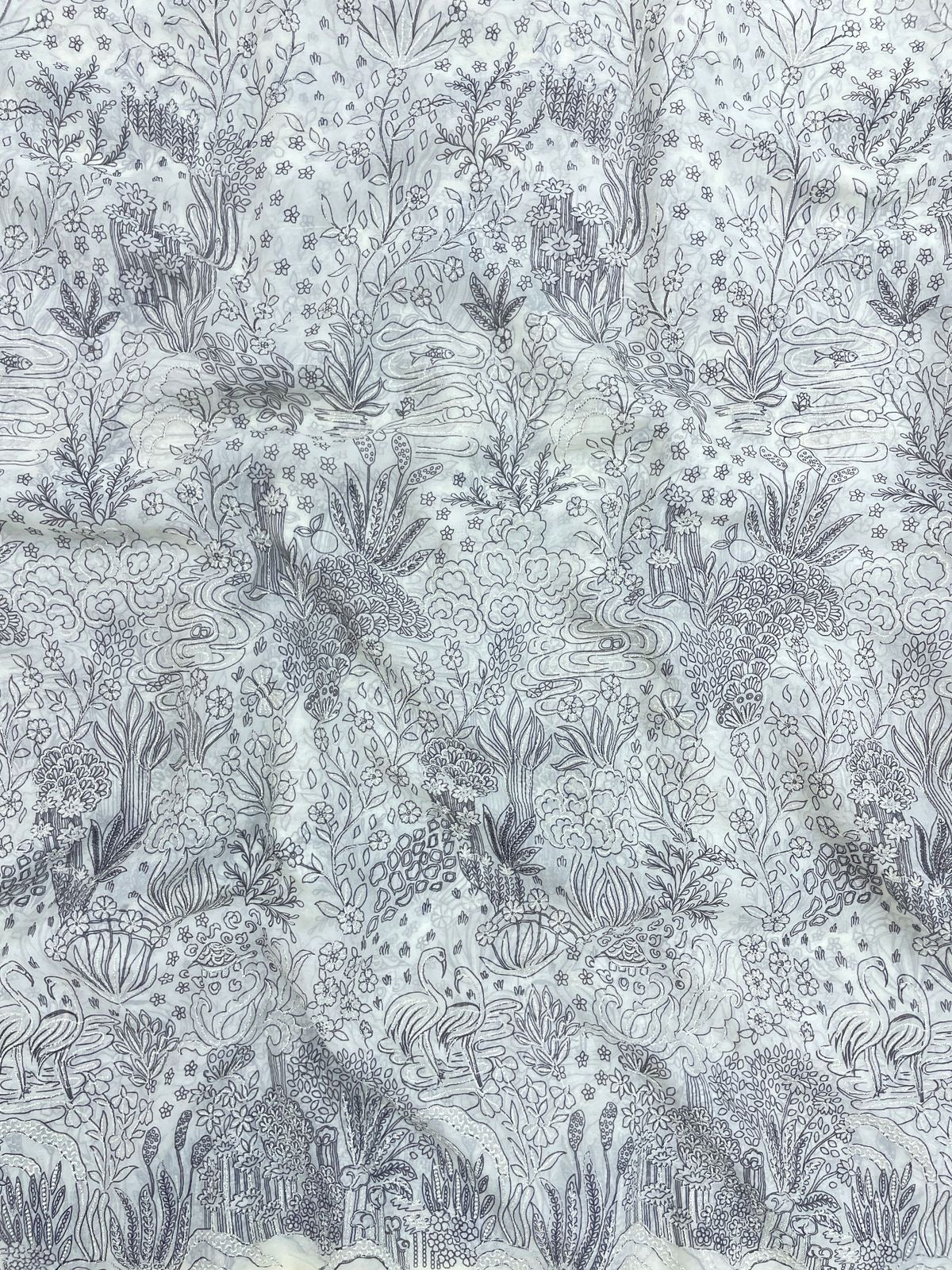 Viscose Organza Embroidery