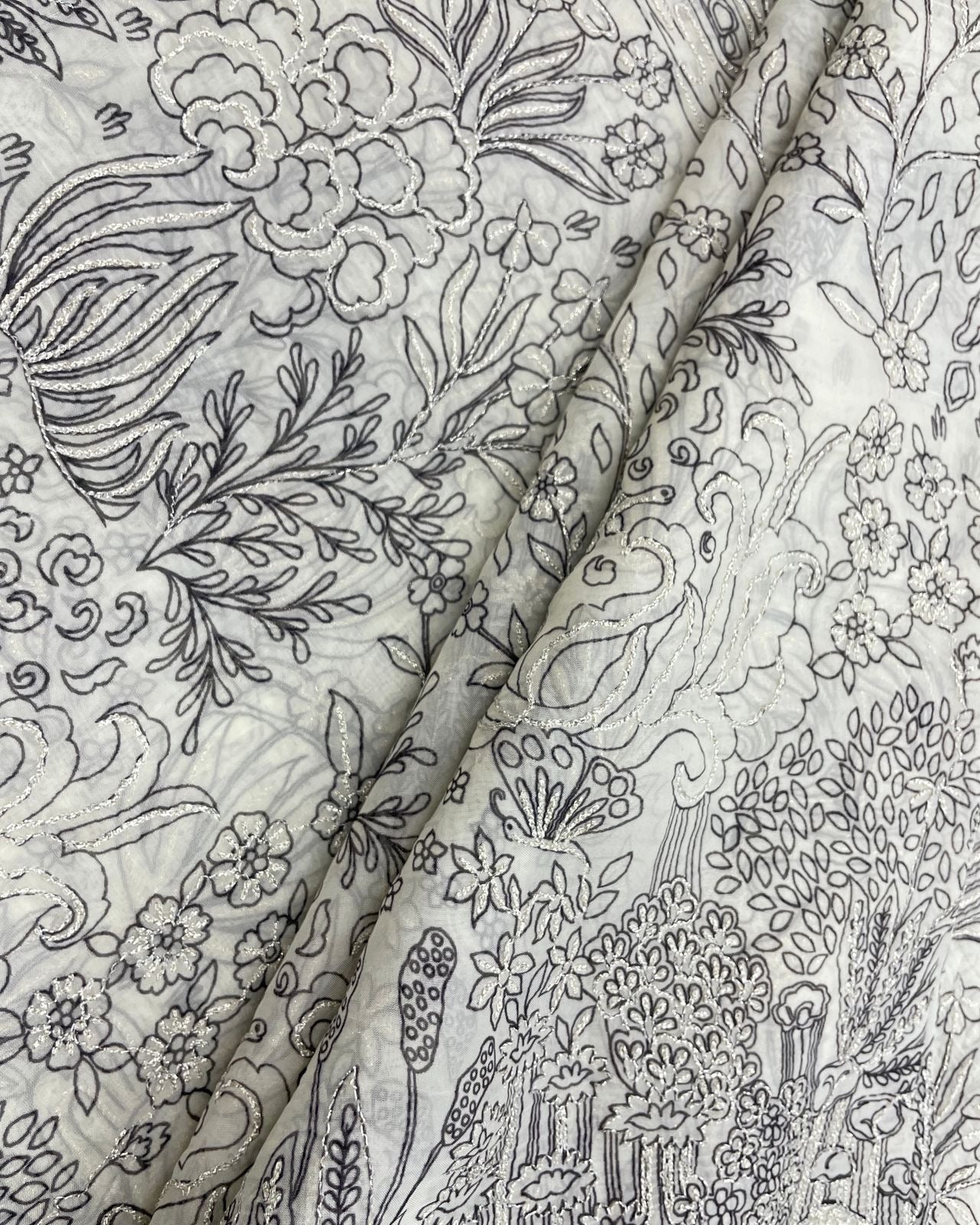Viscose Organza Embroidery