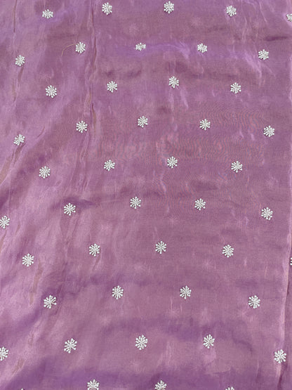 Gorgeous Premium Shiny Floral Cut Dana Work All Over Viscose Tissue Fabric