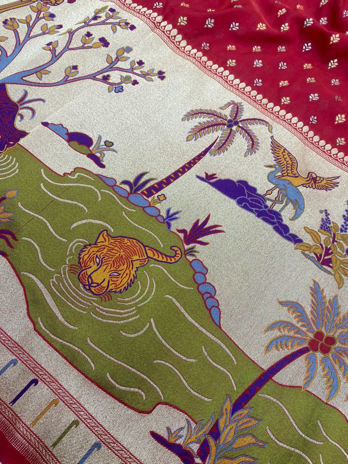 Pure Katan Silk Paithni Border (Colors Available)