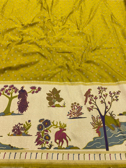 Pure Katan Silk Paithni Border (Colors Available)