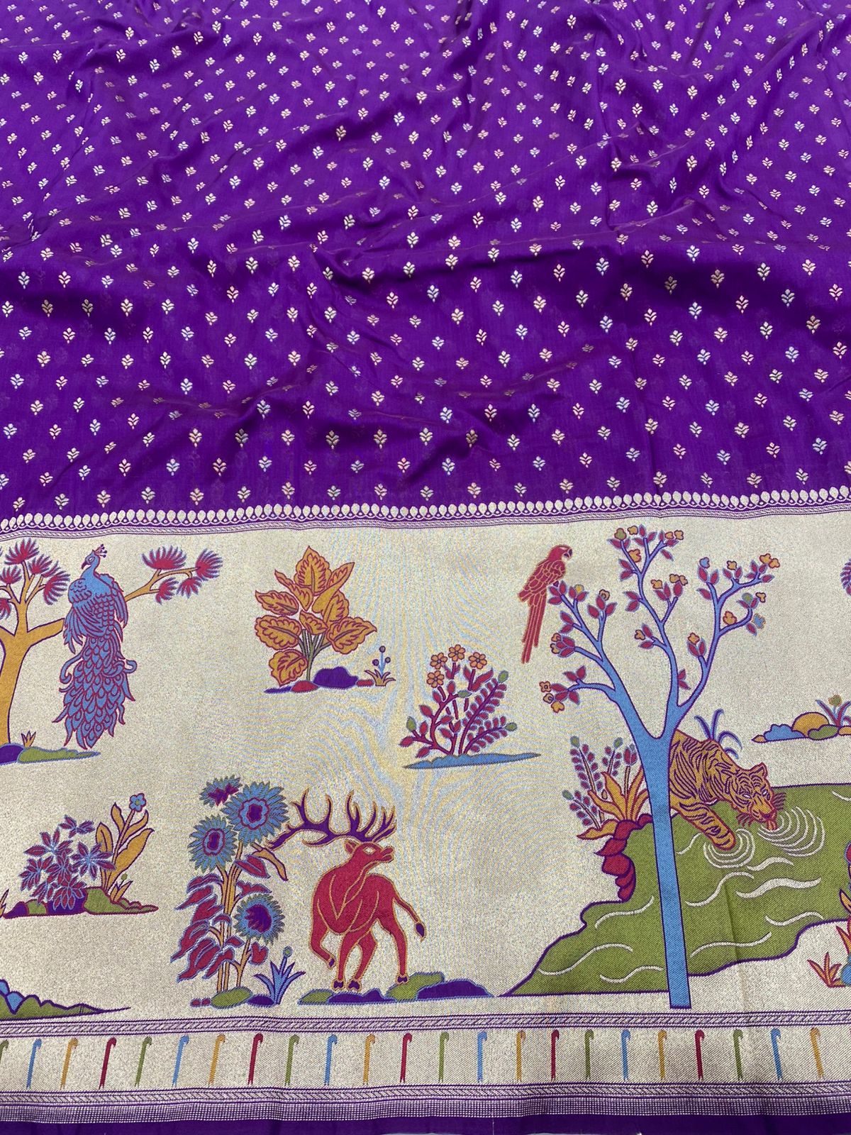 Pure Katan Silk Paithni Border (Colors Available)