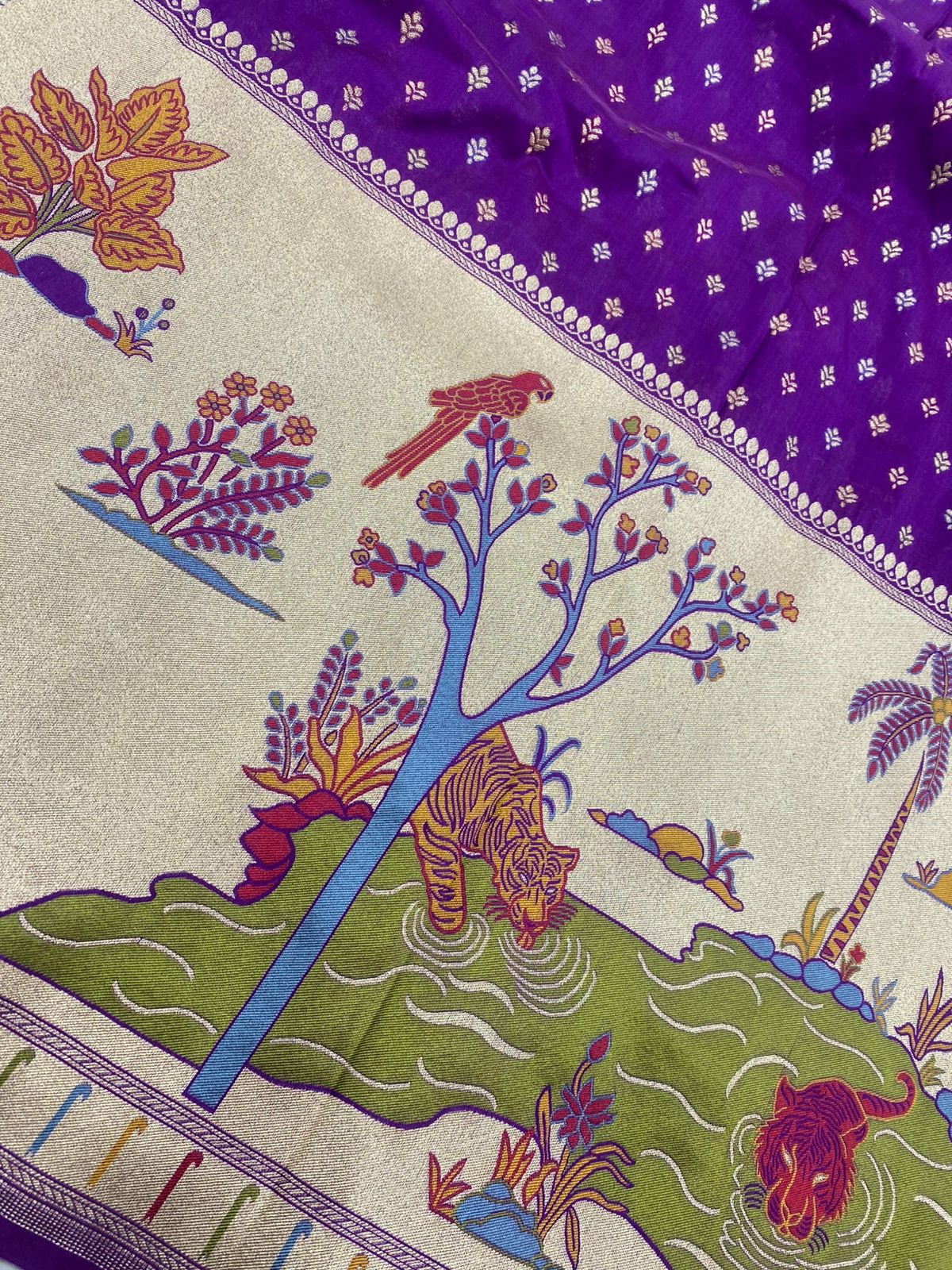 Pure Katan Silk Paithni Border (Colors Available)