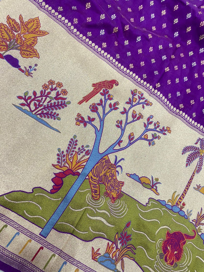 Pure Katan Silk Paithni Border (Colors Available)