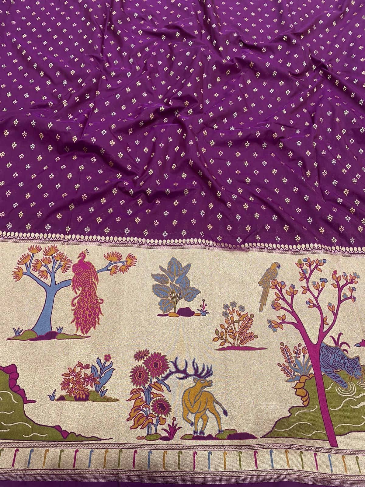 Pure Katan Silk Paithni Border (Colors Available)