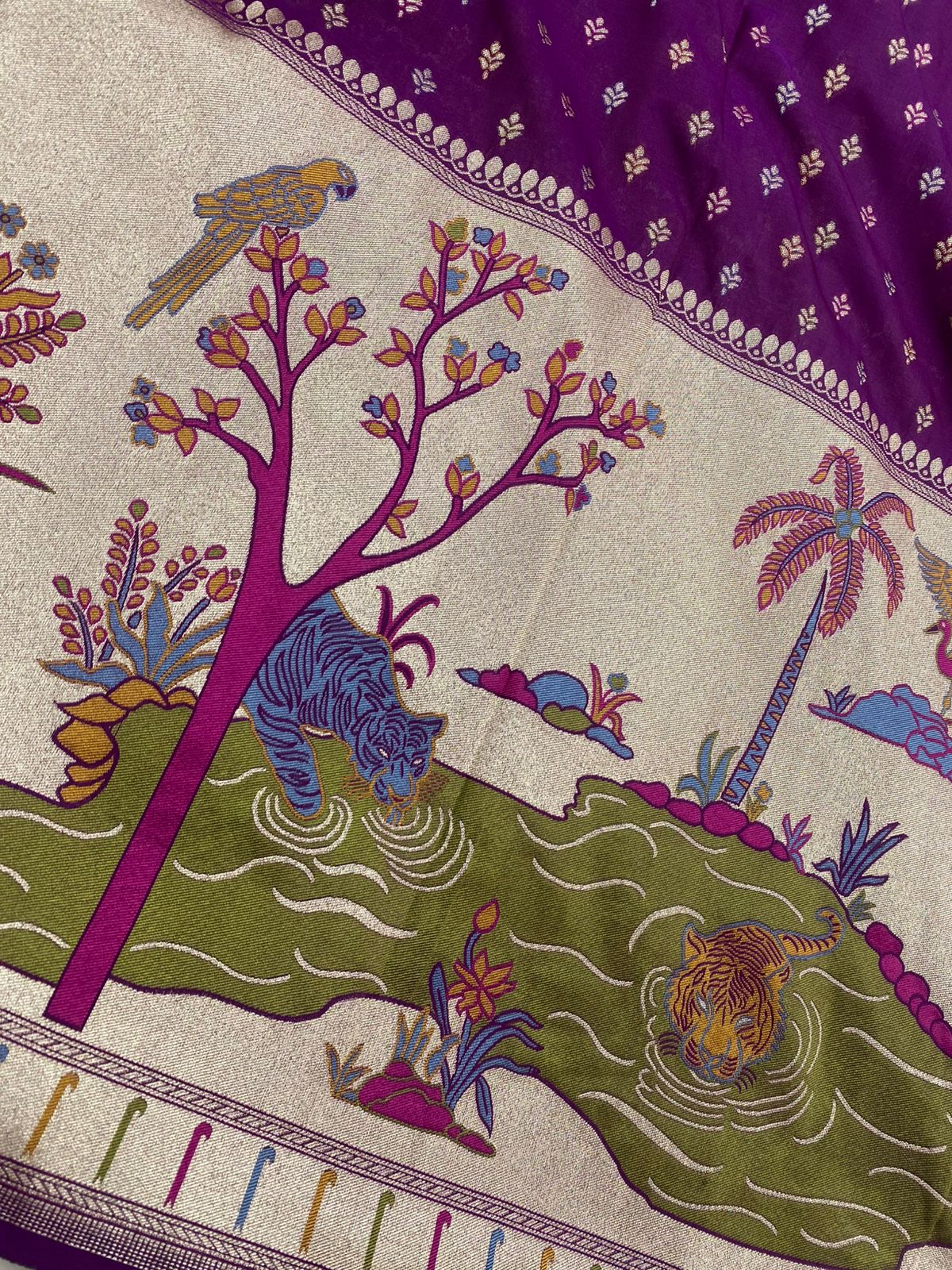 Pure Katan Silk Paithni Border (Colors Available)
