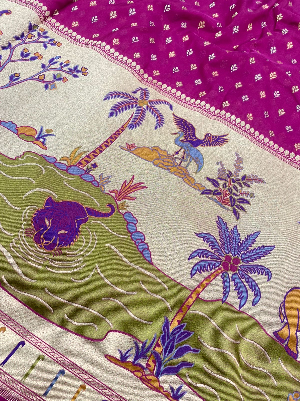 Pure Katan Silk Paithni Border (Colors Available)