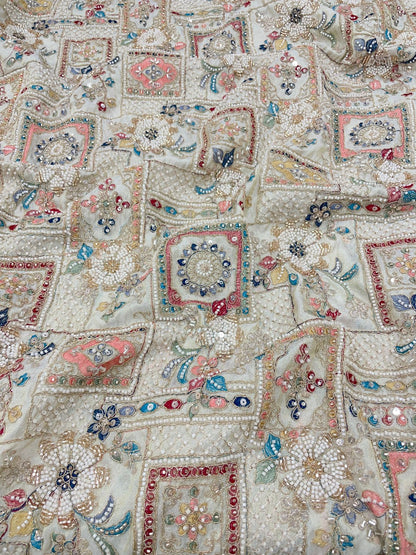 Tissue Beads Embroidery