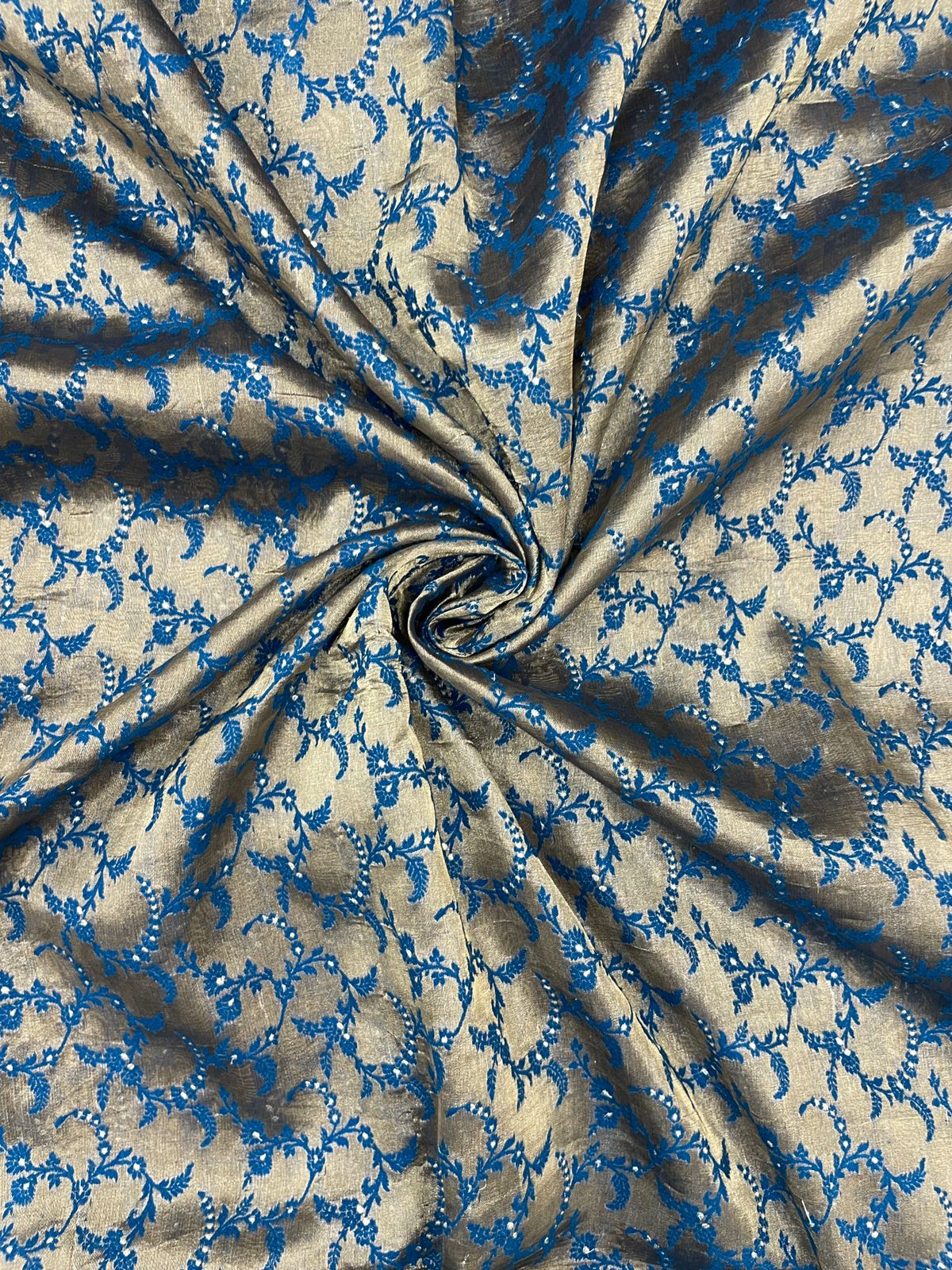 Pure Silk Tissue Embroidery (Color Available) 44"Inch