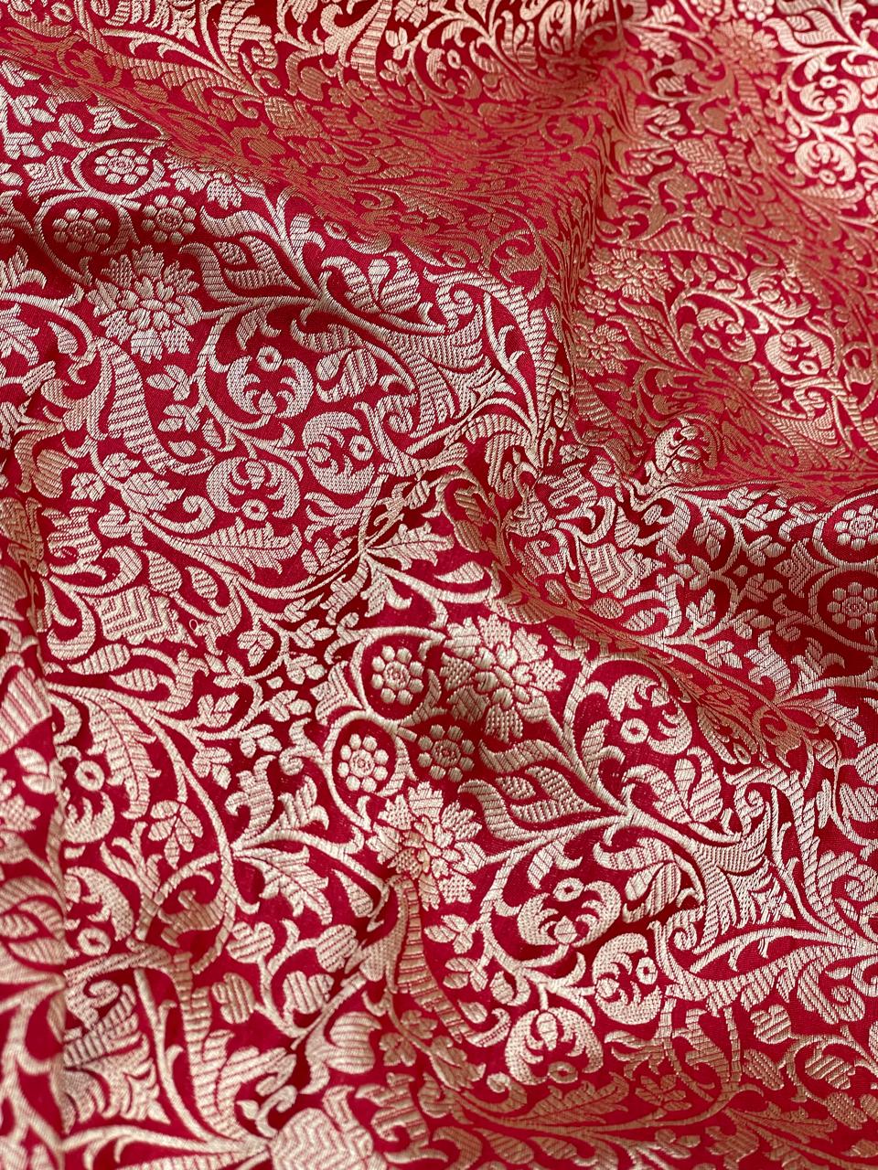 Pure Katan Silk Brocade 44"Inch (Colours Available)