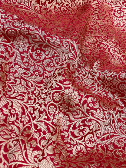 Pure Katan Silk Brocade 44"Inch (Colours Available)