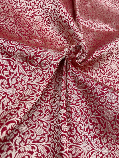 Pure Katan Silk Brocade 44"Inch (Colours Available)