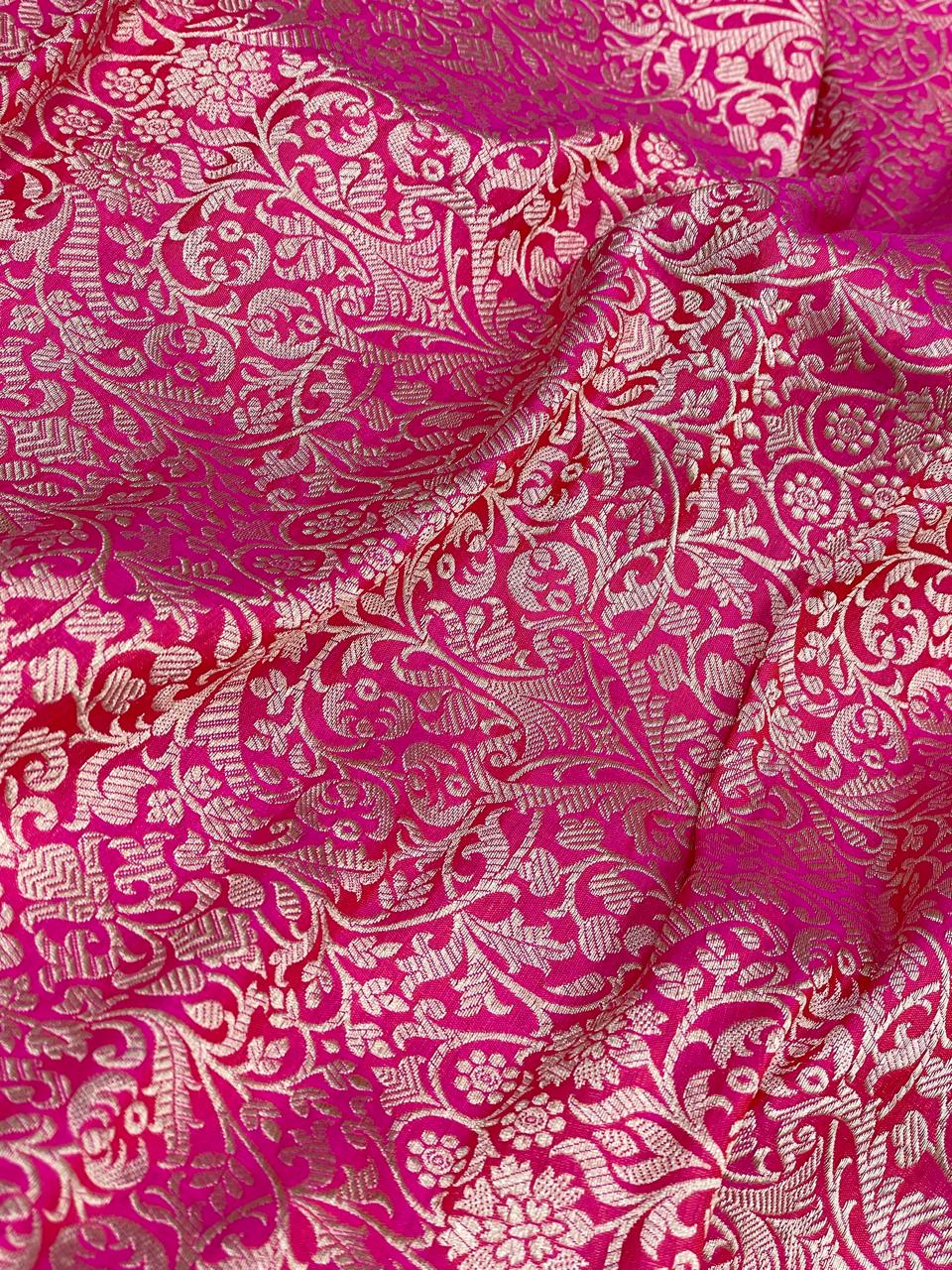 Pure Katan Silk Brocade 44"Inch (Colours Available)