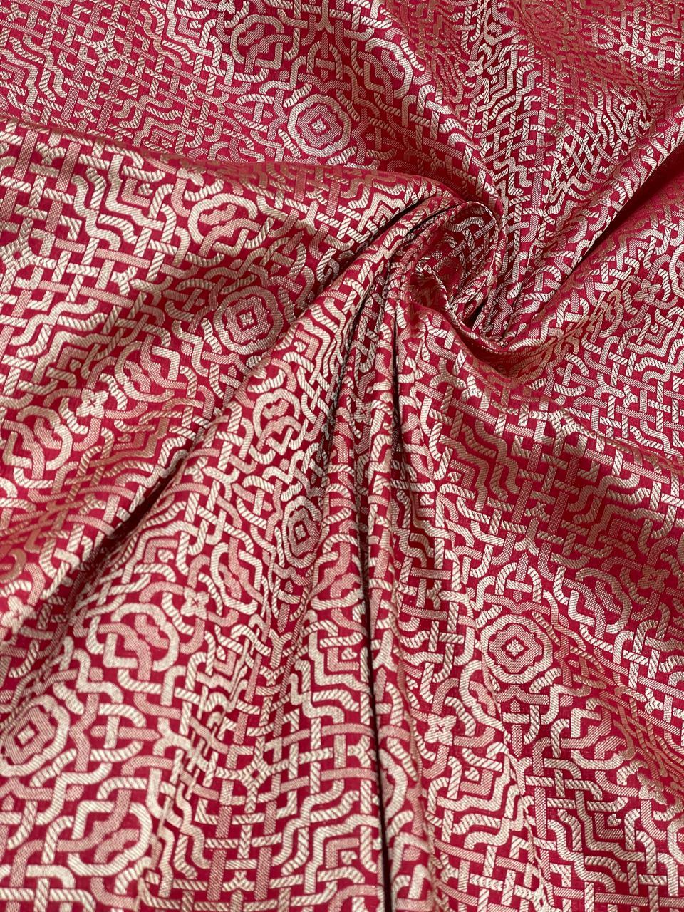 Pure Katan Silk Brocade 44"Inch (Colours Available)