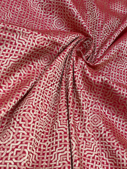 Pure Katan Silk Brocade 44"Inch (Colours Available)