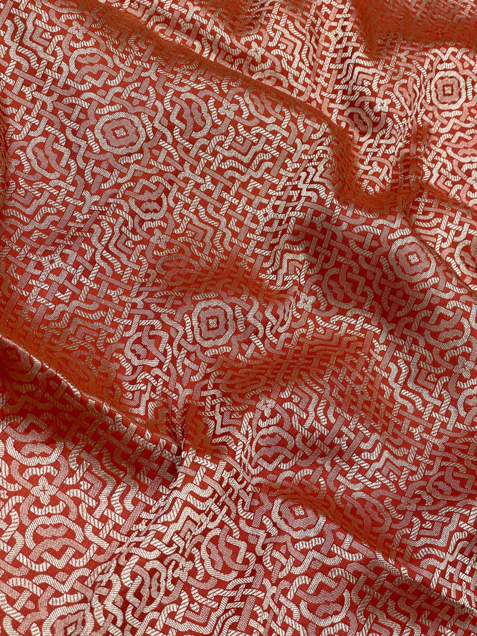 Pure Katan Silk Brocade 44"Inch (Colours Available)