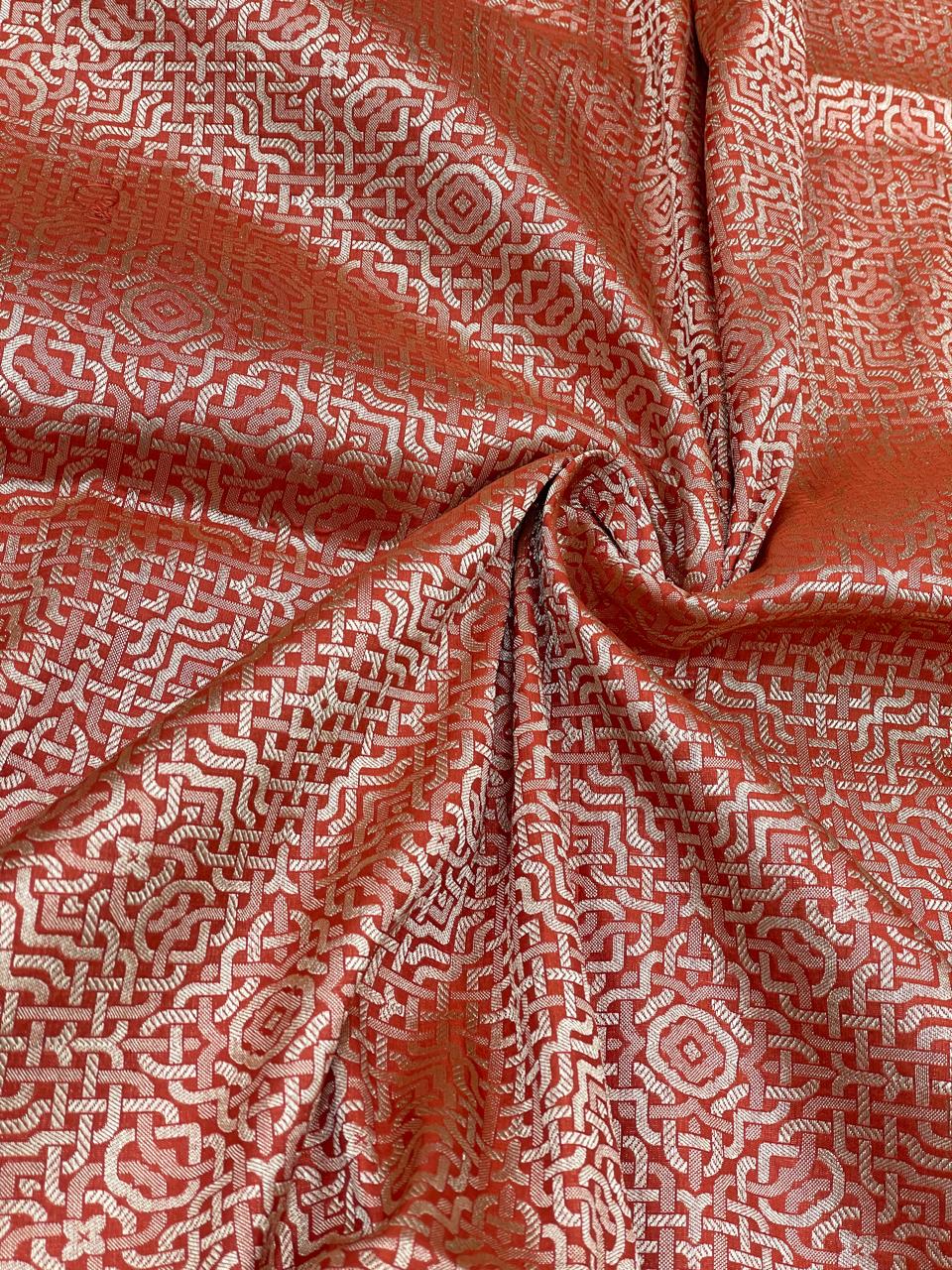 Pure Katan Silk Brocade 44"Inch (Colours Available)