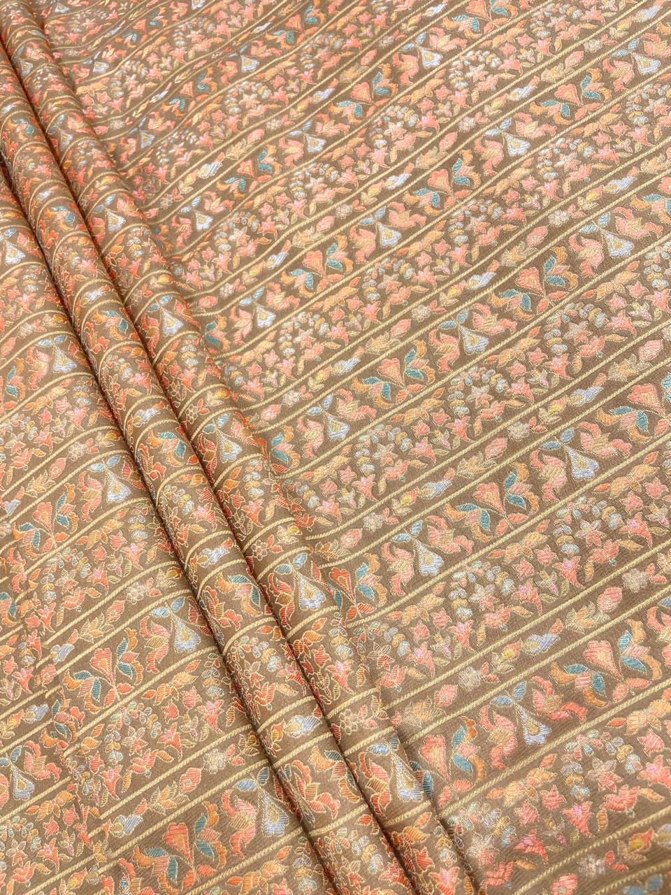 Banarasi Brocade With Position Print 44"Inch (Colours Available)