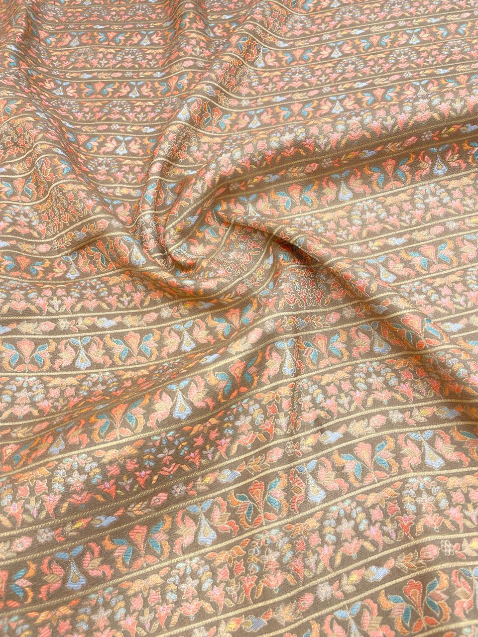Banarasi Brocade With Position Print 44"Inch (Colours Available)