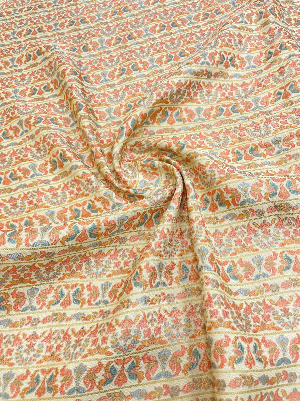 Banarasi Brocade With Position Print 44"Inch (Colours Available)