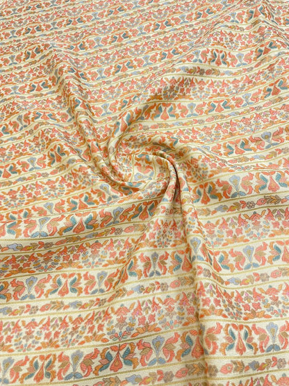 Banarasi Brocade With Position Print 44"Inch (Colours Available)