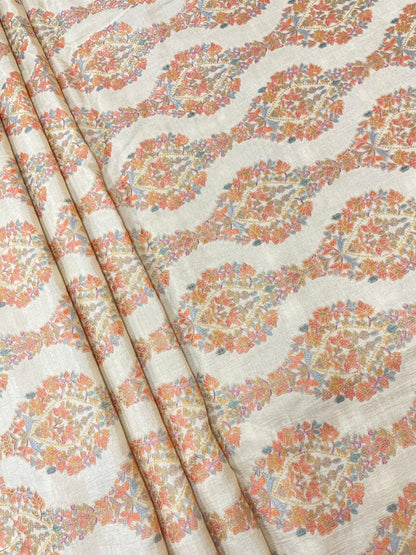 Banarasi Brocade With Position Print 44"Inch (Colours Available)