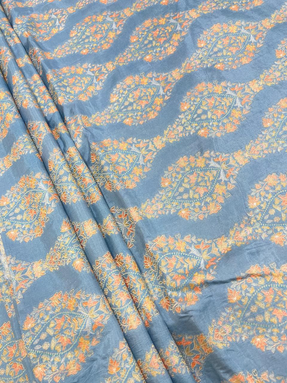 Banarasi Brocade With Position Print 44"Inch (Colours Available)