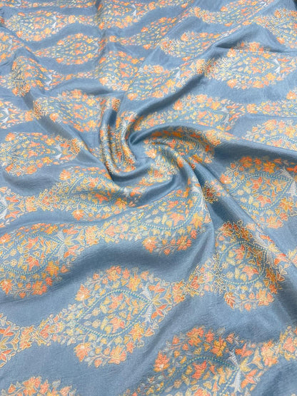 Banarasi Brocade With Position Print 44"Inch (Colours Available)