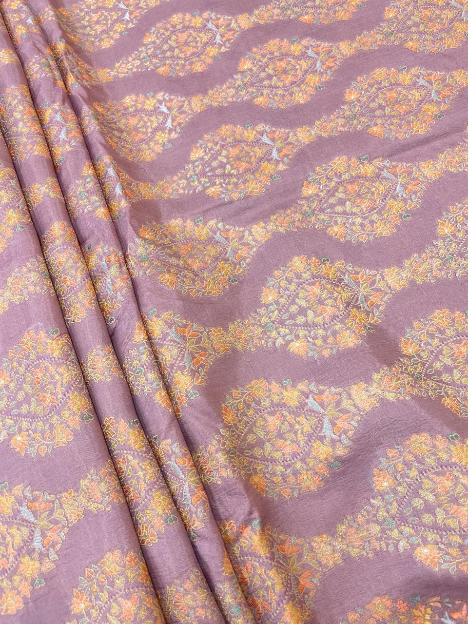 Banarasi Brocade With Position Print 44"Inch (Colours Available)