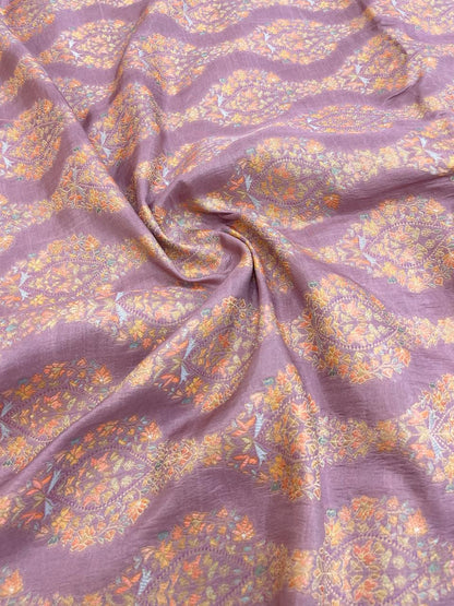 Banarasi Brocade With Position Print 44"Inch (Colours Available)