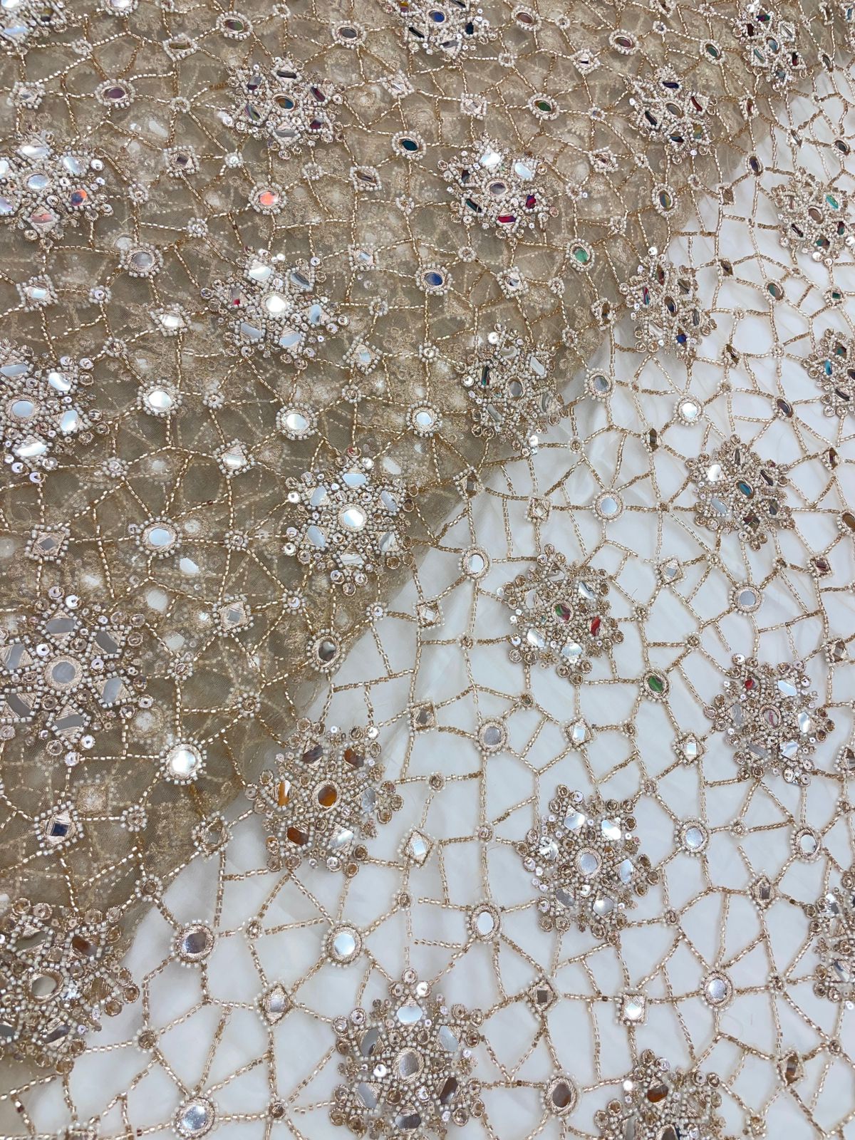 Net Beads Embroidery (44"Inch)