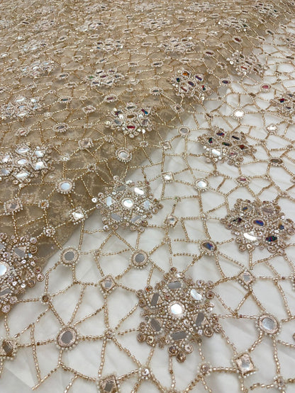 Net Beads Embroidery (44"Inch)