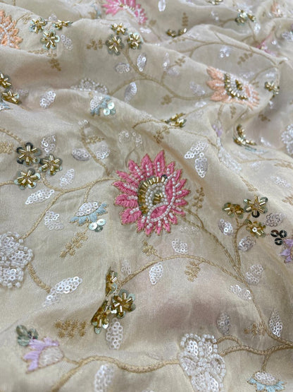 Tissue Beads Embroidery (44"Inch)
