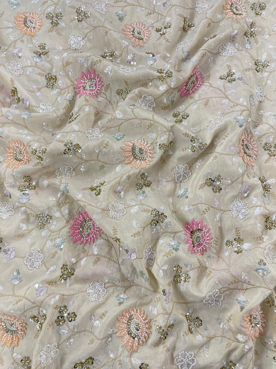Tissue Beads Embroidery (44"Inch)