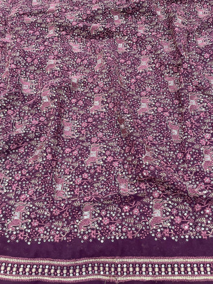 Georgette Embroidery (44"Inch)