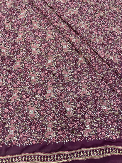 Georgette Embroidery (44"Inch)