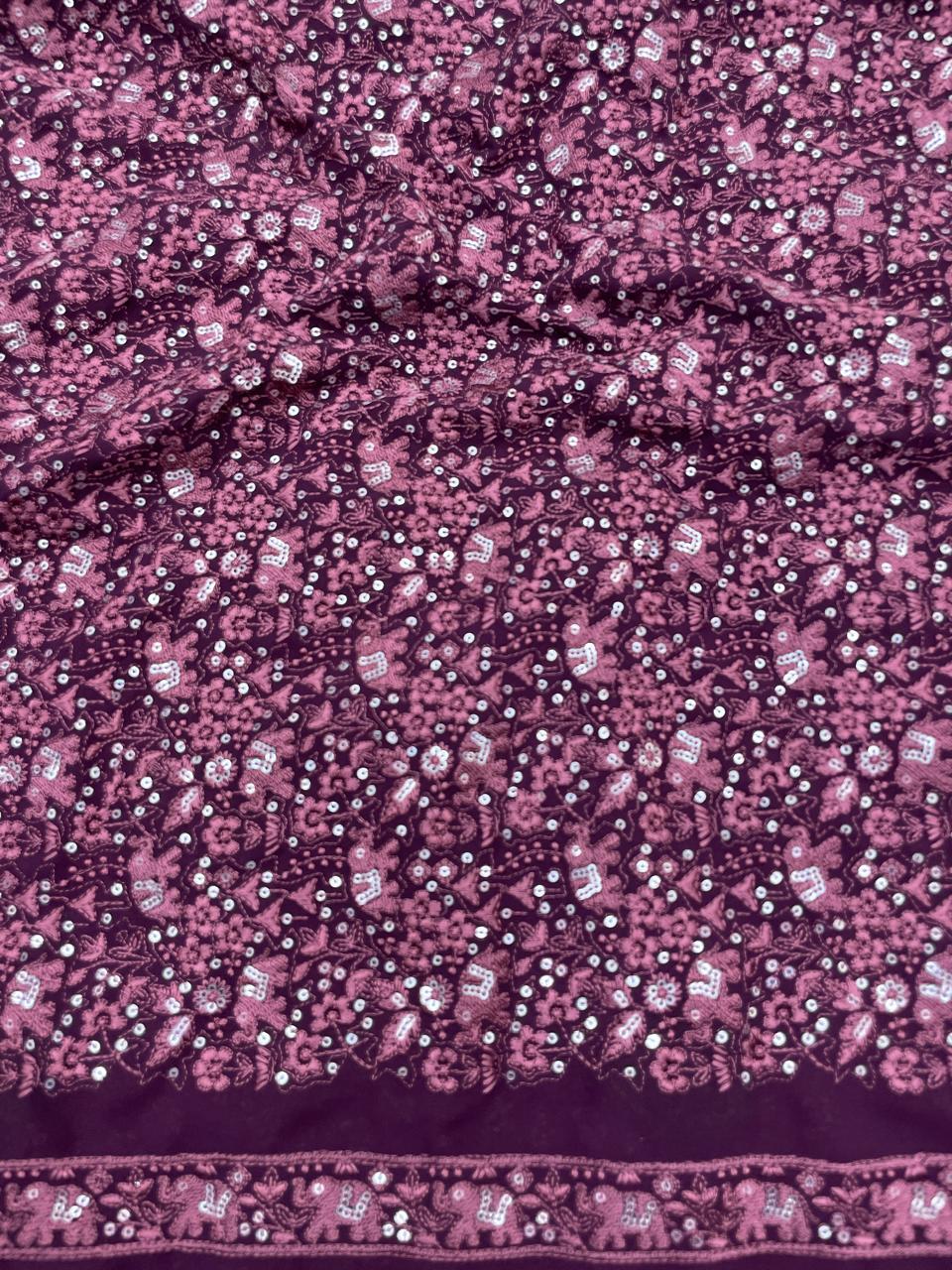 Georgette Embroidery (44"Inch)