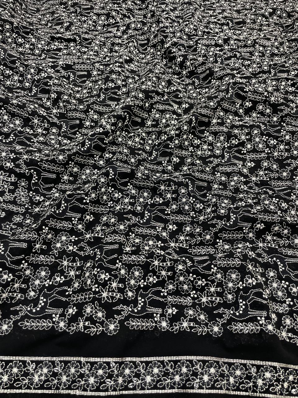 Georgette Embroidery (44"Inch)