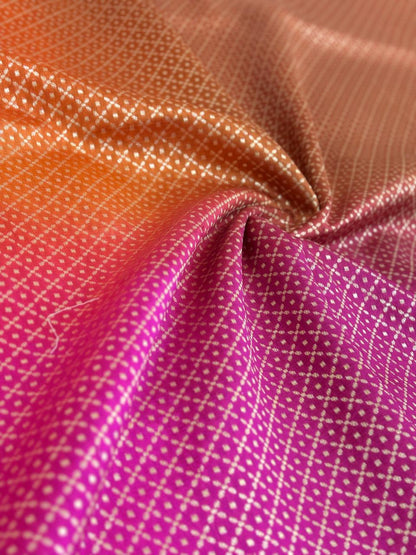 Pure Katan Silk Brocade 4D (Color Available) 44"Inch