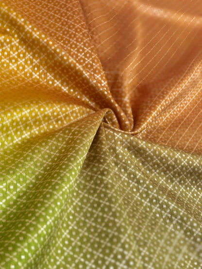 Pure Katan Silk Brocade 4D (Color Available) 44"Inch