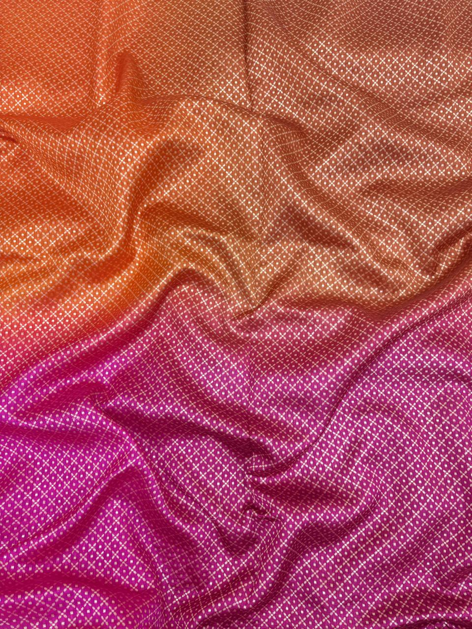 Pure Katan Silk Brocade 4D (Color Available) 44"Inch