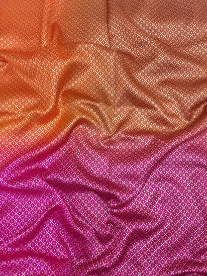Pure Katan Silk Brocade 4D (Color Available) 44"Inch