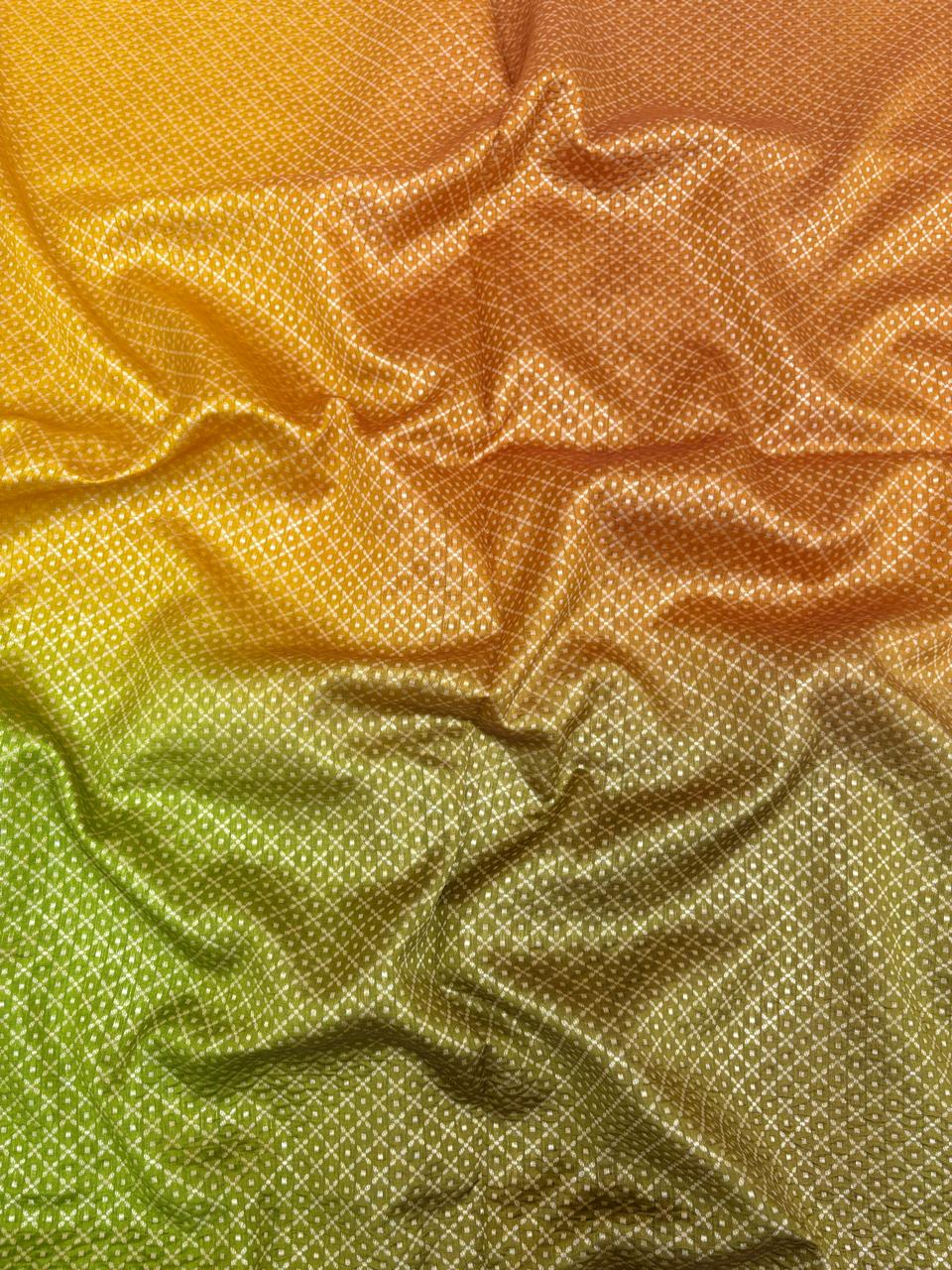 Pure Katan Silk Brocade 4D (Color Available) 44"Inch