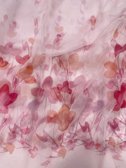 Pure Silk Organza Hand Paint