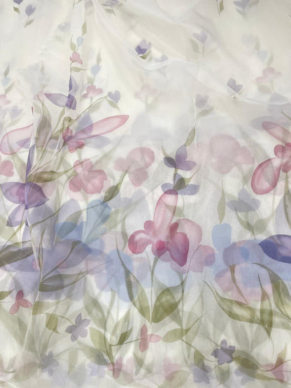 Pure Silk Organza Hand Paint
