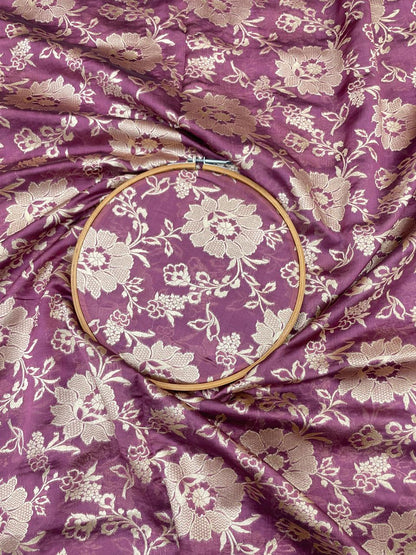 Pure Dupion Silk Brocade (Color Available) 44"Inch