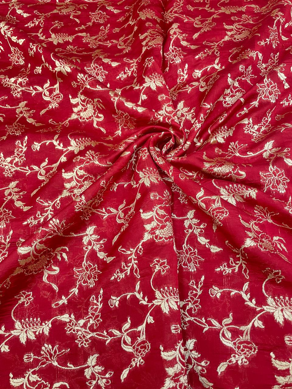 Pure Banarasi Silk Brocade 44"Inch (Colours Available)