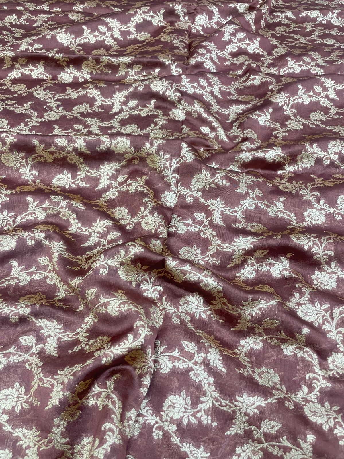 Pure Banarasi Silk Brocade 44"Inch (Colours Available)