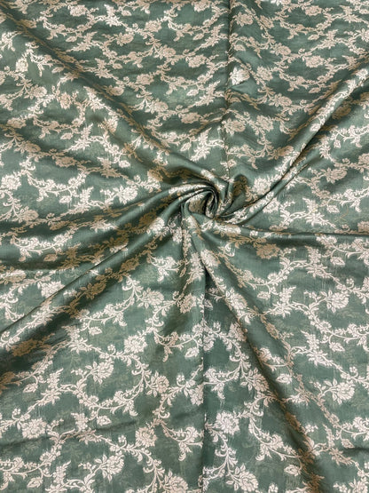 Pure Banarasi Silk Brocade 44"Inch (Colours Available)